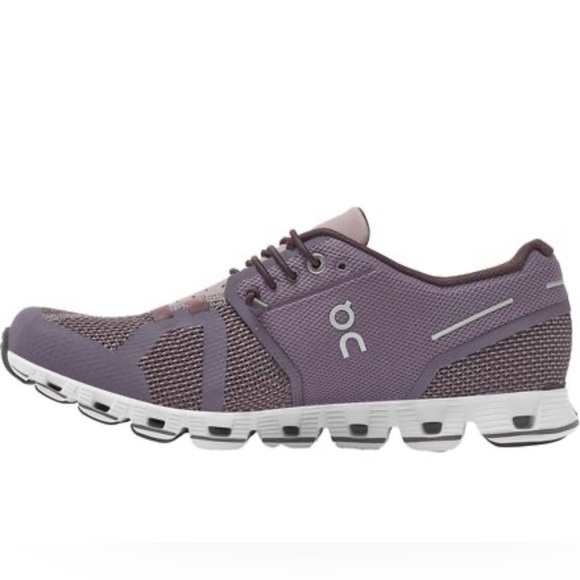 On Running Shoes - On Cloud Women's On Cloud 5 Shark Pebble Purple Used Size 8 Running Shoes
